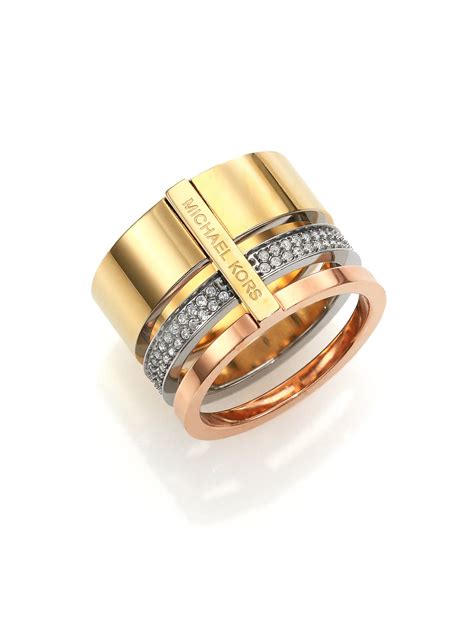 michael kors tricolor ring